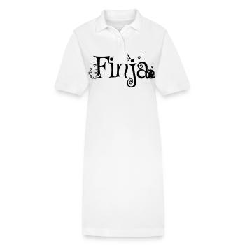 Finja Name First Name Kitten Name - Stanley/Stella PAIGER Organic Women’s Polo Dress - white - Front