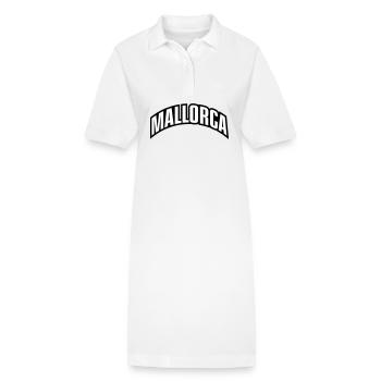 Mallorca Schrift - Stanley/Stella Frauen Bio-Polokleid PAIGER - Weiß - Vorne