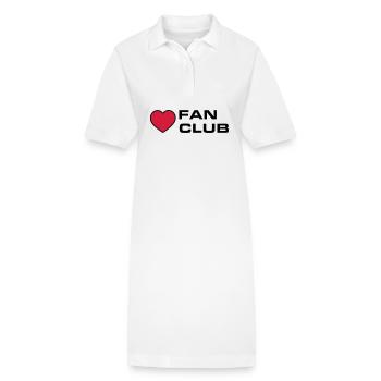 Fan Club - Robe polo bio PAIGER Stanley/Stella Femme - blanc - Devant