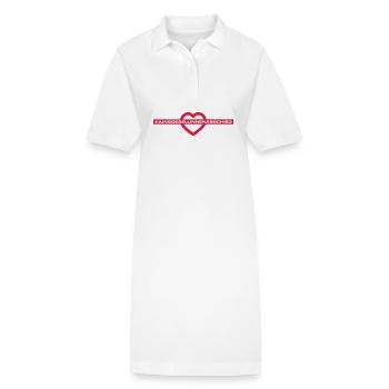 Junggesellinnenabschied Herz - Stanley/Stella Frauen Bio-Polokleid PAIGER - Weiß - Vorne