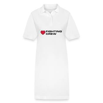 Équipage de combat - Robe polo bio PAIGER Stanley/Stella Femme - blanc - Devant