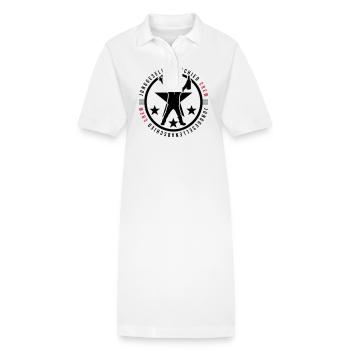 Junggesellen Abschied Crew - Stanley/Stella Frauen Bio-Polokleid PAIGER - Weiß - Vorne
