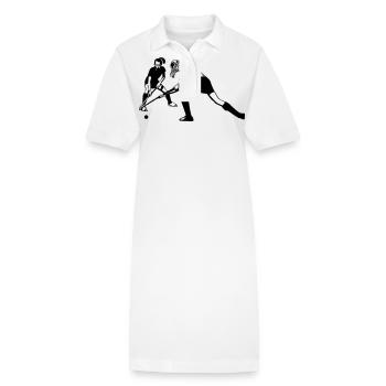 Les filles de hockey - Robe polo bio PAIGER Stanley/Stella Femme - blanc - Devant