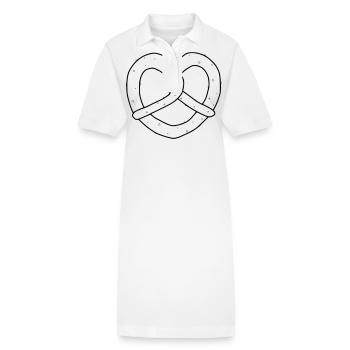 Bretzel. Cœur. bretzel - Robe polo bio PAIGER Stanley/Stella Femme - blanc - Devant