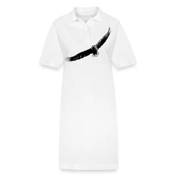 Aigle volant - Robe polo bio PAIGER Stanley/Stella Femme - blanc - Devant