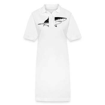 Hai - Vintage Vector Design - Robe polo bio PAIGER Stanley/Stella Femme - blanc - Devant