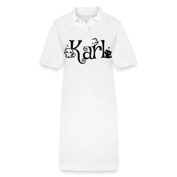 Karl Name First name Kitten name - Stanley/Stella PAIGER Organic Women’s Polo Dress - white - Front
