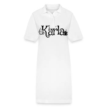 Karla Name First name Kitten name - Stanley/Stella PAIGER Organic Women’s Polo Dress - white - Front