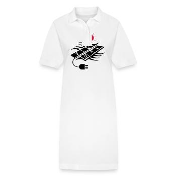 Photovoltaik Solar Energie - Stanley/Stella Frauen Bio-Polokleid PAIGER - Weiß - Vorne