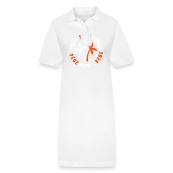 Jours fériés à Ibiza 2024 - Robe polo bio PAIGER Stanley/Stella Femme - blanc - Devant