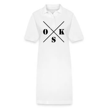 Logo de - Robe polo bio PAIGER Stanley/Stella Femme - blanc - Devant