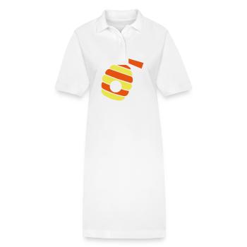Imker Icon honig - Stanley/Stella Frauen Bio-Polokleid PAIGER - Weiß - Vorne