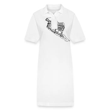 Friedrichshain Berlin - Stanley/Stella Frauen Bio-Polokleid PAIGER - Weiß - Vorne