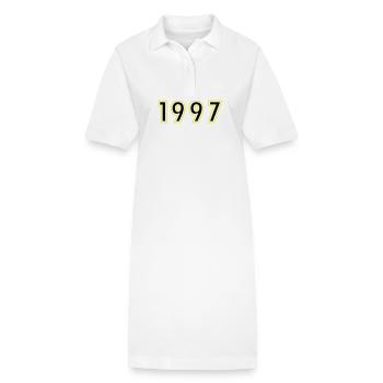 1997 Jahr Geburtstag - Stanley/Stella Frauen Bio-Polokleid PAIGER - Weiß - Vorne
