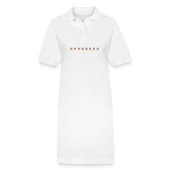 Ligne Allemagne - Robe polo bio PAIGER Stanley/Stella Femme - blanc - Devant