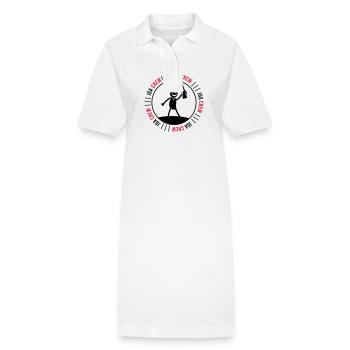 Junggesellen Abschied Crew - Stanley/Stella Frauen Bio-Polokleid PAIGER - Weiß - Vorne