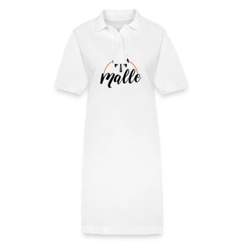 Malle Palme - Robe polo bio PAIGER Stanley/Stella Femme - blanc - Devant