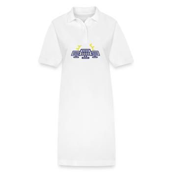 Photovoltaik Solar Energie - Stanley/Stella Frauen Bio-Polokleid PAIGER - Weiß - Vorne