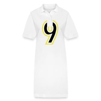 9 Zahl College - Stanley/Stella Frauen Bio-Polokleid PAIGER - Weiß - Vorne