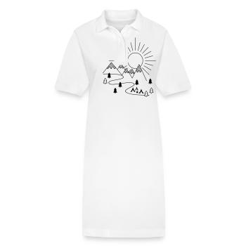 Camping - Stanley/Stella Frauen Bio-Polokleid PAIGER - Weiß - Vorne