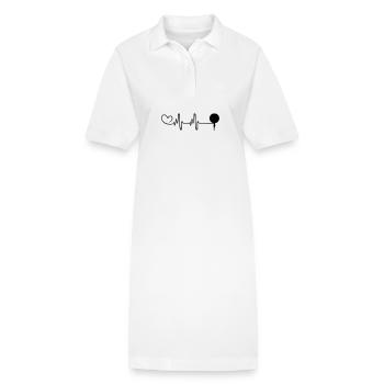 Pfanne Küche Herzschlag - Stanley/Stella Frauen Bio-Polokleid PAIGER - Weiß - Vorne