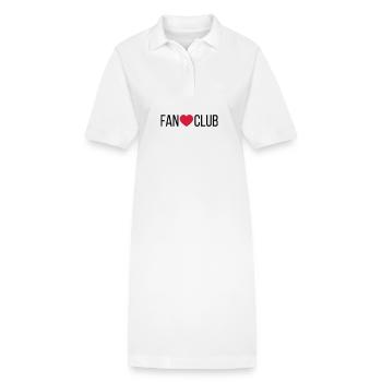 Fan Club Heart - Stanley/Stella PAIGER Organic Women’s Polo Dress - white - Front