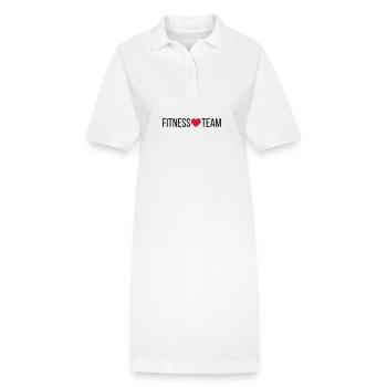 Cœur de l’équipe de fitness - Robe polo bio PAIGER Stanley/Stella Femme - blanc - Devant
