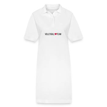 Volleyball Team Herz - Stanley/Stella Frauen Bio-Polokleid PAIGER - Weiß - Vorne