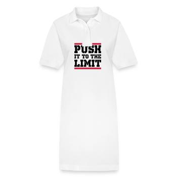 Poussez le dicton de formation à la limite - Robe polo bio PAIGER Stanley/Stella Femme - blanc - Devant
