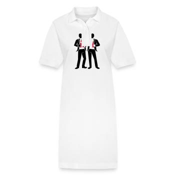 Crew Party Group - Stanley/Stella PAIGER Organic Women’s Polo Dress - white - Front
