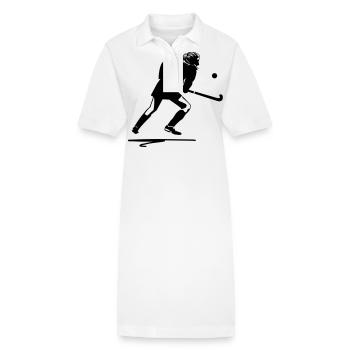 Feldhockey Spielerin - Stanley/Stella Frauen Bio-Polokleid PAIGER - Weiß - Vorne