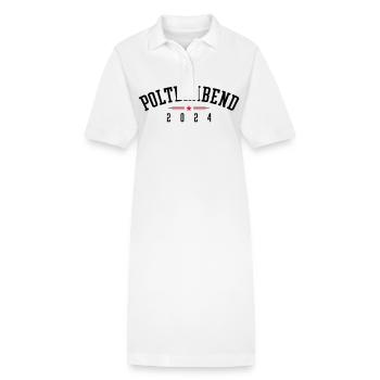Polterabend 2024 - Stanley/Stella Frauen Bio-Polokleid PAIGER - Weiß - Vorne