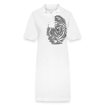 Biologie Vector Fingerabdruck - Stanley/Stella Frauen Bio-Polokleid PAIGER - Weiß - Vorne