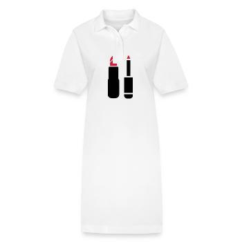 Maquillage Cosmétiques - Robe polo bio PAIGER Stanley/Stella Femme - blanc - Devant
