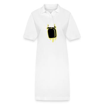 Honig symbol Imker - Stanley/Stella Frauen Bio-Polokleid PAIGER - Weiß - Vorne