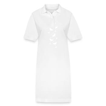 Weinglas Rotwein Symbol - Stanley/Stella Frauen Bio-Polokleid PAIGER - Weiß - Vorne