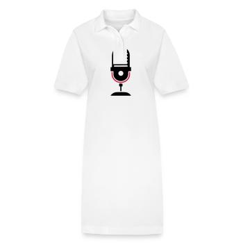 Microphone Podcast Logo - Robe polo bio PAIGER Stanley/Stella Femme - blanc - Devant