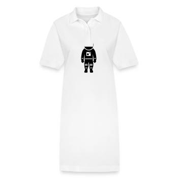 Astronaut Space - Stanley/Stella Frauen Bio-Polokleid PAIGER - Weiß - Vorne