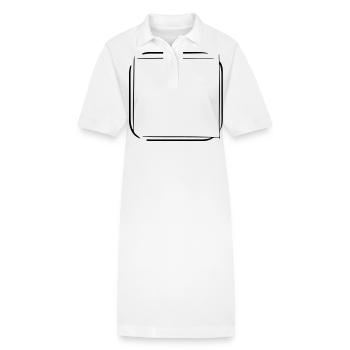 Decorative Frame Picture Frame Photo Frame Template - Stanley/Stella PAIGER Organic Women’s Polo Dress - white - Front