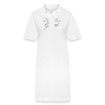 Funny Design for Guitarist, Humorous Phrase - Stanley/Stella PAIGER Organic Women’s Polo Dress - white - Front