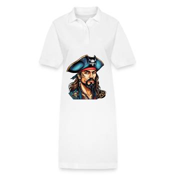 Pirat Neo Traditional Stil - Stanley/Stella Frauen Bio-Polokleid PAIGER - Weiß - Vorne