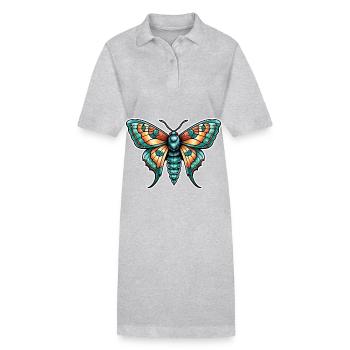 Moth Neo Traditional - Stanley/Stella PAIGER Organic Women’s Polo Dress - black - Front