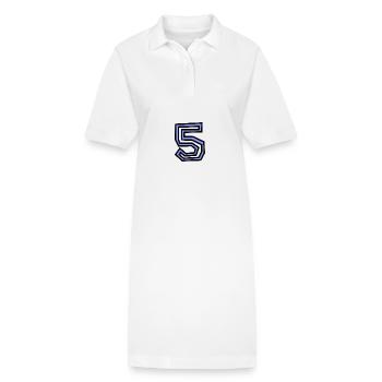 5. 5 JAHRE - Stanley/Stella Frauen Bio-Polokleid PAIGER - Weiß - Vorne