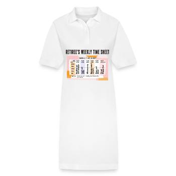 Zeitplan für Rentner - Entspannter Ruhestand - Stanley/Stella Frauen Bio-Polokleid PAIGER - Weiß - Vorne