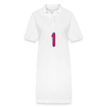 1. 1 JAHR. 1. JAHRESTAG. 1 JAHR GEBURTSTAG - Stanley/Stella Frauen Bio-Polokleid PAIGER - Weiß - Vorne