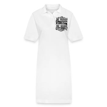 Grand-Mère Cadeau- Une Mamie Exceptionnelle. - Robe polo bio PAIGER Stanley/Stella Femme - blanc - Devant
