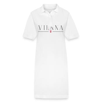 J’adore Vienne - Robe polo bio PAIGER Stanley/Stella Femme - blanc - Devant
