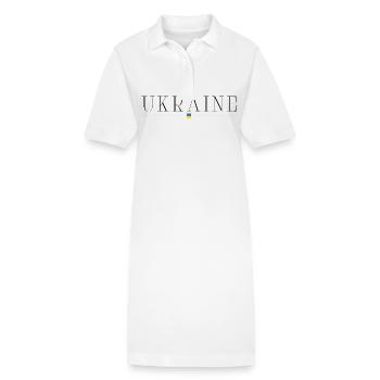 T-shirt d’élégance de l’Ukraine - Robe polo bio PAIGER Stanley/Stella Femme - blanc - Devant