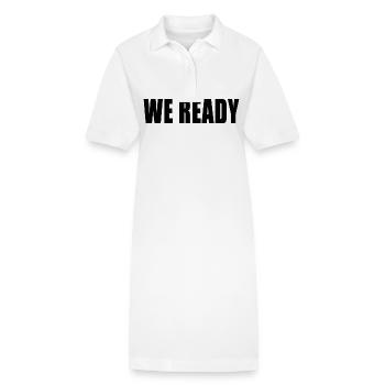 Nous sommes prêts T-shirt - Robe polo bio PAIGER Stanley/Stella Femme - blanc - Devant