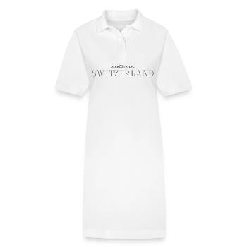 Switzerland Panorama T-Shirt - Stanley/Stella PAIGER Organic Women’s Polo Dress - white - Front